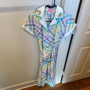 Unique Vintage 1950's Inspired Rainbow Dress